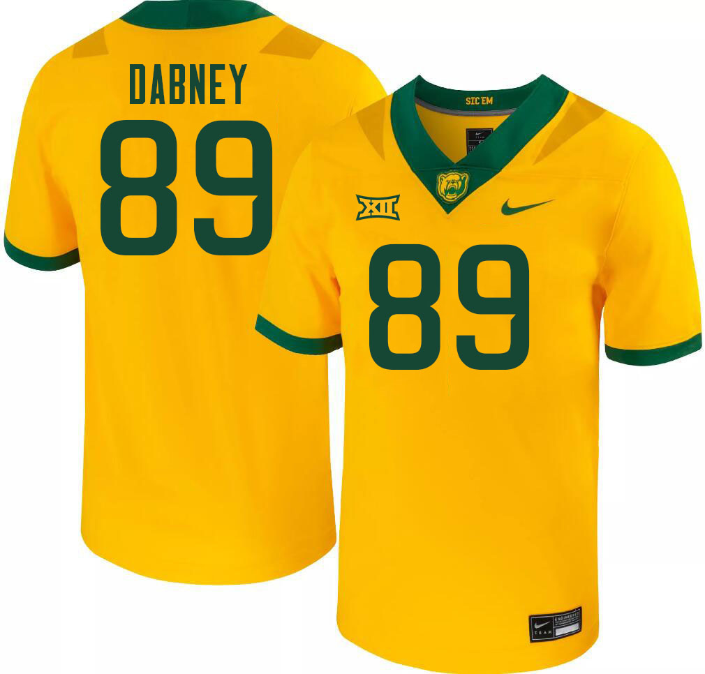 Men-Youth #89 Drake Dabney Baylor Bears 2023 College Football Jerseys Stitched-Gold